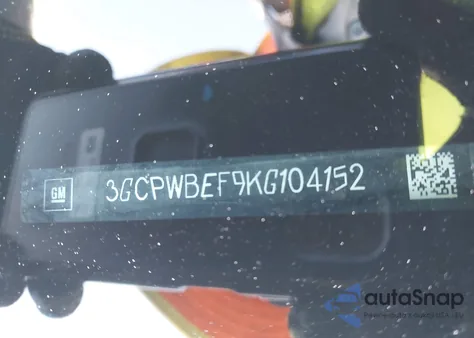 2019 Chevrolet Silverado 1500 Custom from USA, damaged, VIN 3GCPWBEF9KG104152